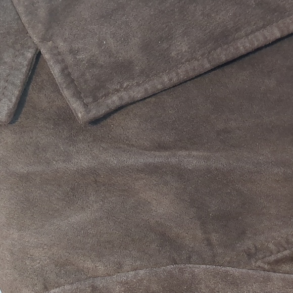 Chocolate Brown Suede Fitted Jacket - Never Worn - Picture 14 of 16